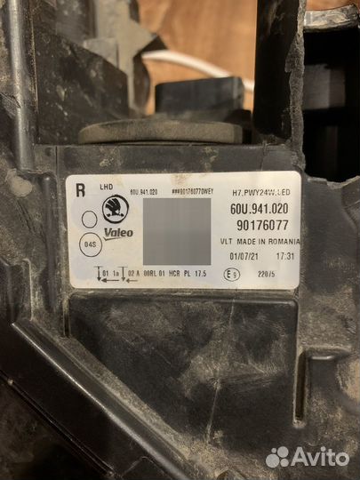 Фара правая на rapid 2 2021года LED