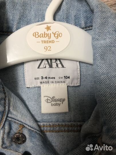 Джинсовая куртка zara для девочки