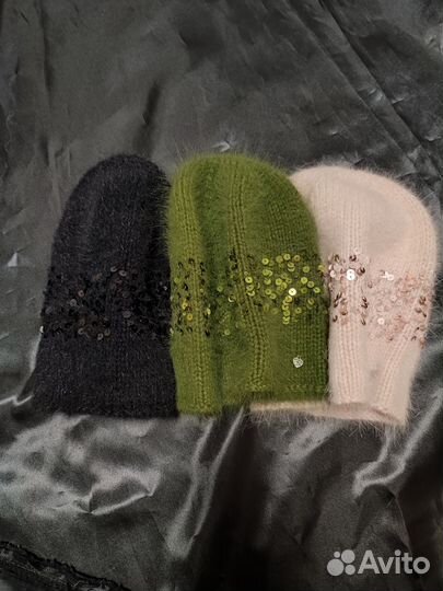 Шапка женская, ручное вязание