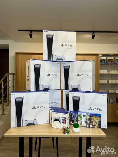Новая Sony Playstation 5 + гарантия год + игры