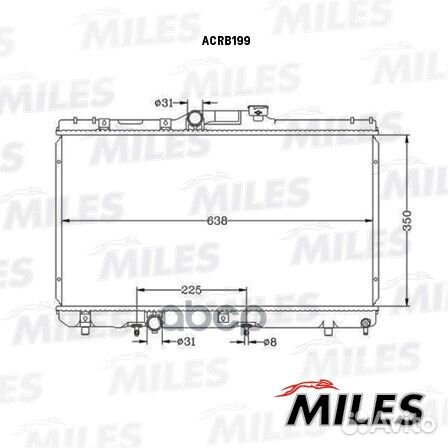 Радиатор (паяный) acrb199 Miles