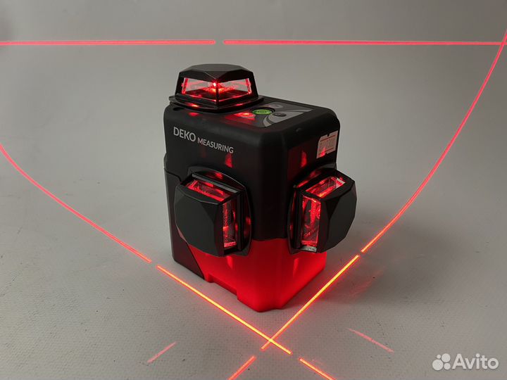 Лазерный уровень deco 3D laser red