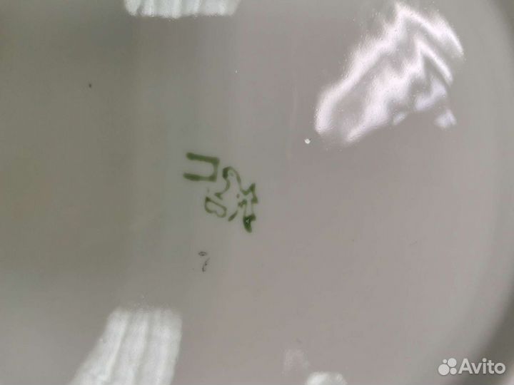 Блюдо фарфоровое для кулича и яиц на Пасху