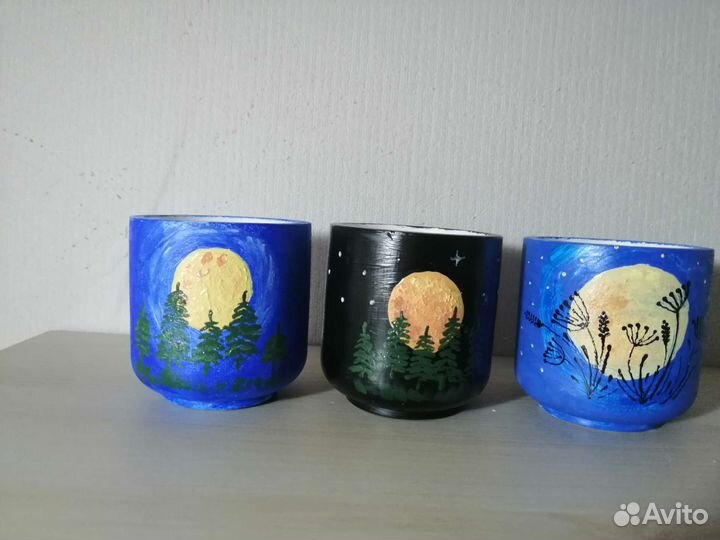 Кашпо с росписью