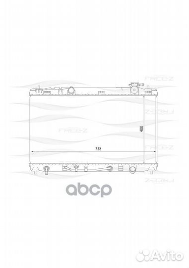 Радиатор двигателя KK0193 free-Z