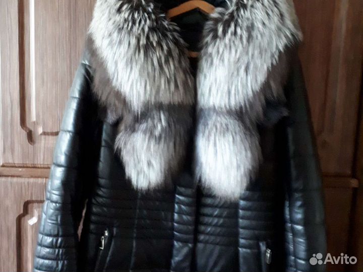 Дубленка женская, кожа, короткая