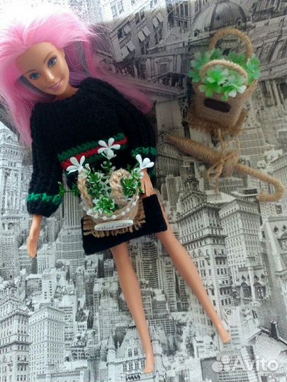 Одежда вязаная для куклы Barbie
