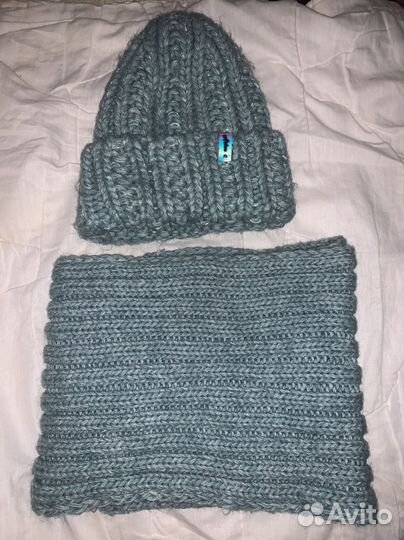 Шапка зимняя женская вязанная