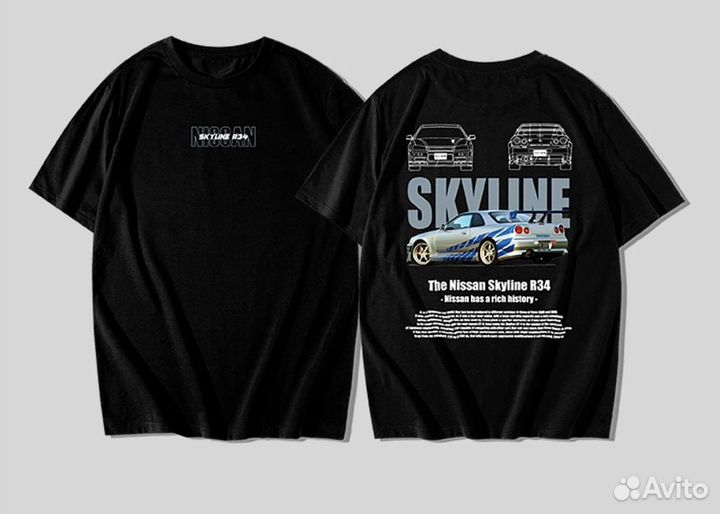 Футболка Nissan Skyline R34