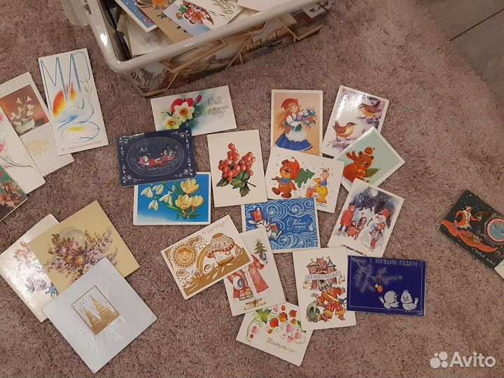 Коллекция маленьких открыток СССР