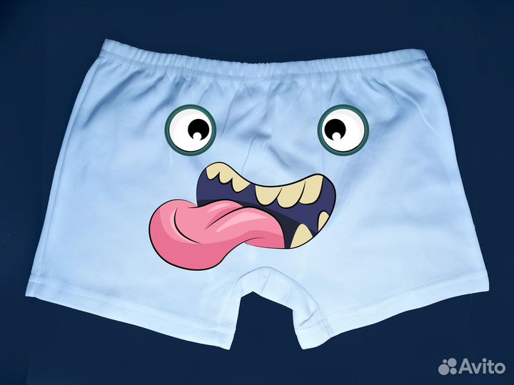 Печать на одежде, мужских трусах (боксерах)