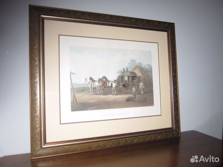 Антикварная литография 1900-е годы