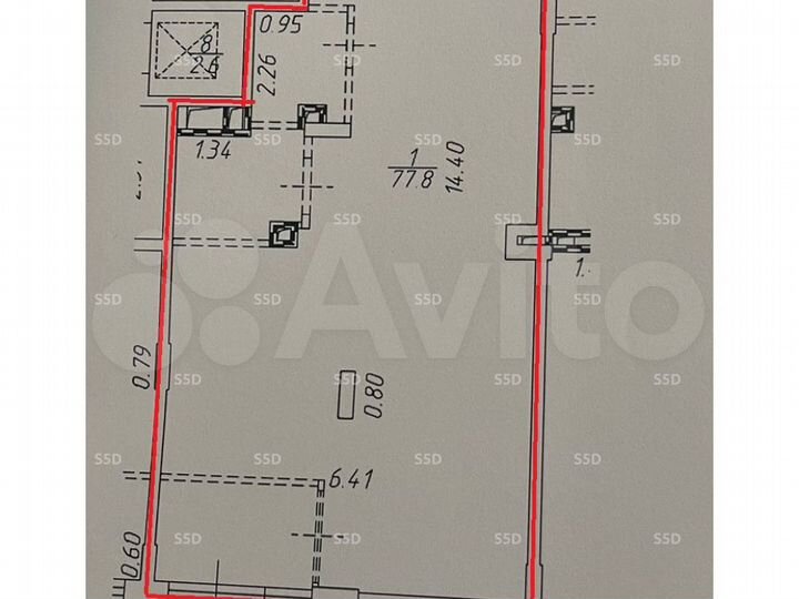 Сдам торговое помещение, 77.8 м²