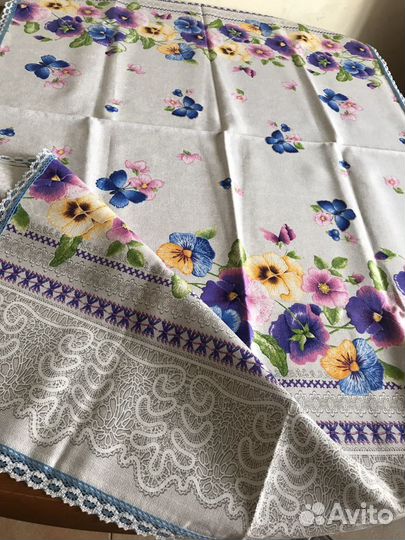 Скатерти и салфетки лен