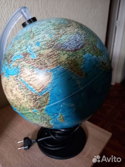 Глобус с подсветкой, лампа