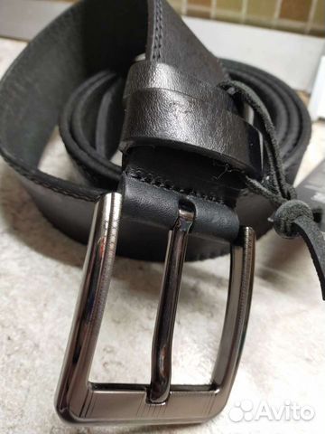 Мужской кожаный ремень новый