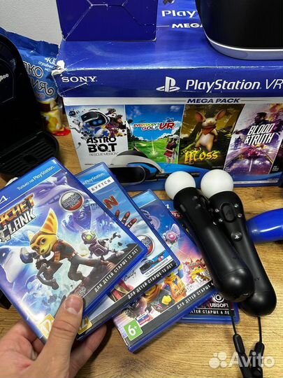 Sony playstation 4 slim 1 tb + vr очки и геймпады