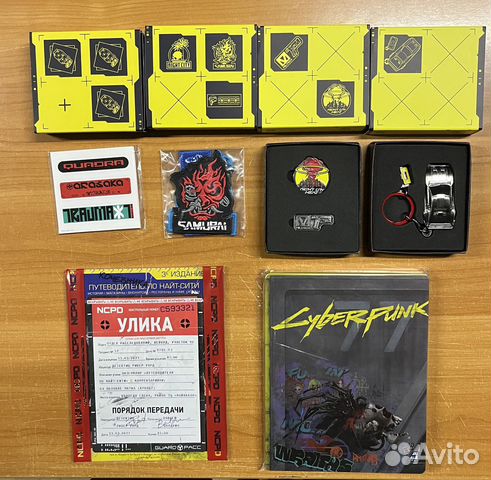 Содержимое коллекционки Cyberpunk 2077