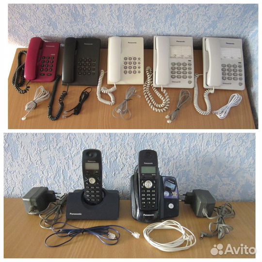 Телефоны Panasonic 7 шт, аон