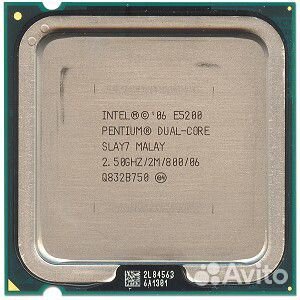 Процессор Intel Dual Core E5200 (2500MHz, LGA775) купить в Нижнем ...