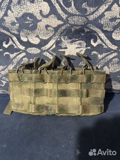 Подсумок на 4 магазина для М и ак серий, Мох