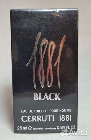 Туалетная вода Cerruti black pour homme 25ml