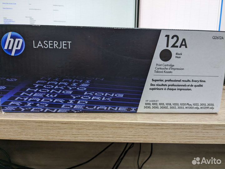 Оригинальные картриджи Canon 712 и hp 12a q2612a