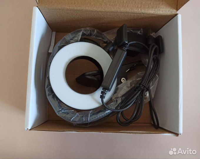 Кольцевая лампа для селфи настольная с креплением