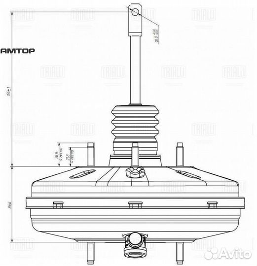 Trialli VA 0903 Вакуумный усилитель тормозов Renau
