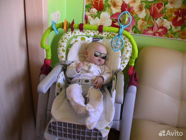 Стульчик для кормления chicco polly progress 5