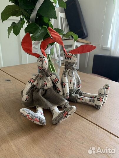 Ручная работы игрушка заяц