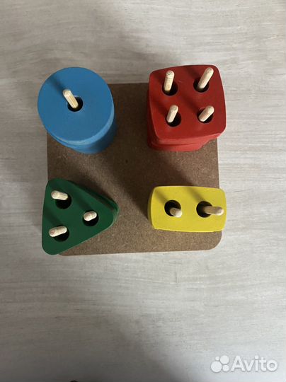 Деревянный сортер, геометрические фигуры