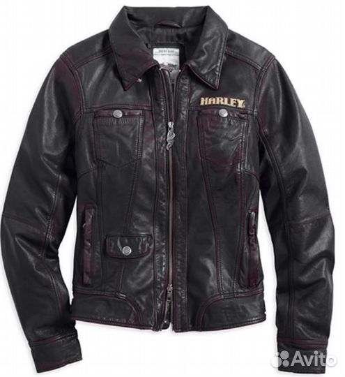 Женская кожаная ездовая куртка Harley-Davidson