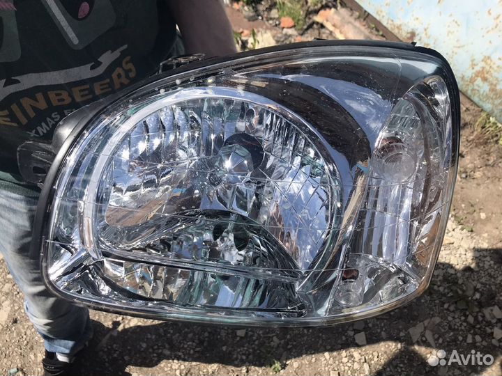 Фара левая santa fe classic