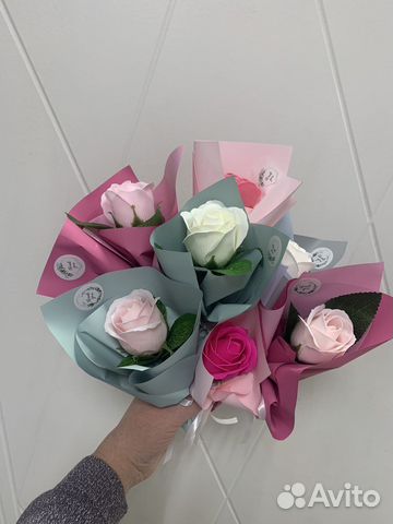 Букет из мыльных цветов