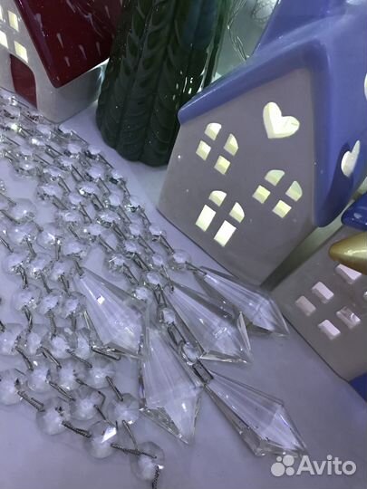 Хрустальные нити decor, новогодний декор