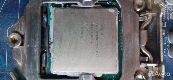 Материнская плата 1155 с процессором i5 и памятью