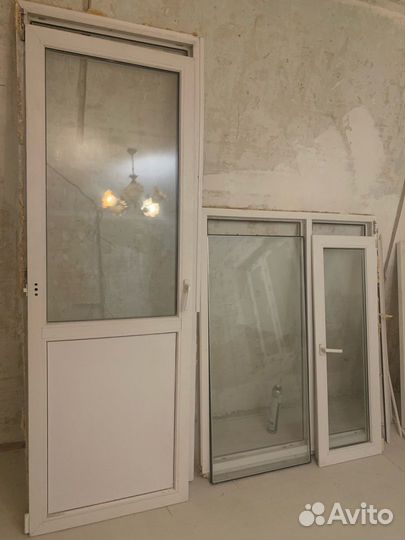 Балконный блок с дверью бу