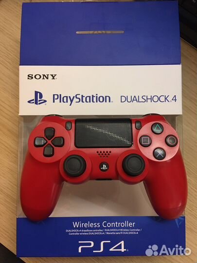 Геймпад для PS4, Dualshock 4 V.2 оригинал красный