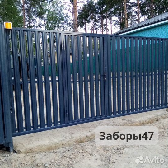 Откатные ворота под ключ