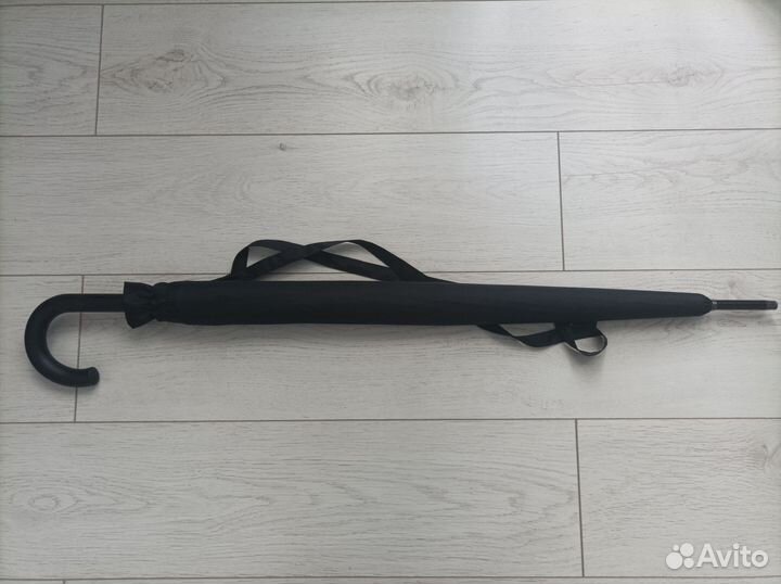 Зонт трость мужской черный