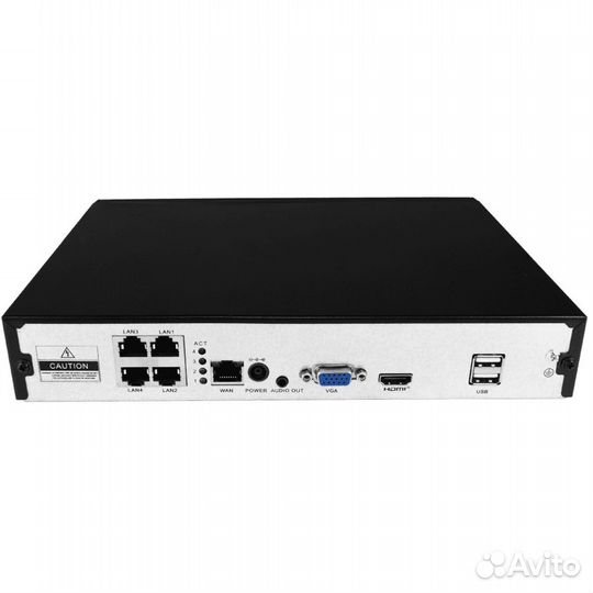 Trassir NVR-1104P V2 ip-видеорегистратор (nvr)