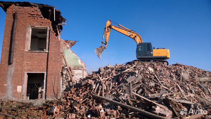 Снос зданий, разбор домов, вывоз мусора
