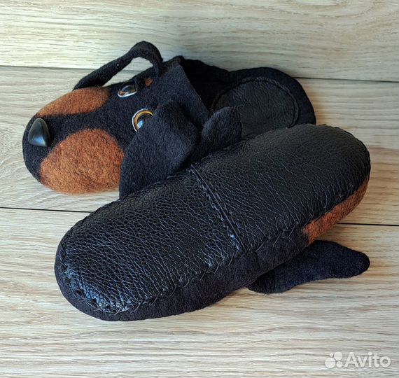 Тапочки валяные из шерсти