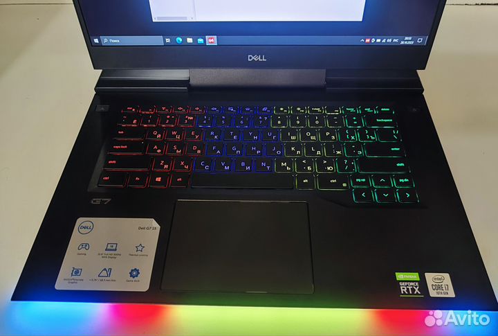 Новый 15.6 300Гц Dell G7 i7 10750H/16/512/2060 6гб