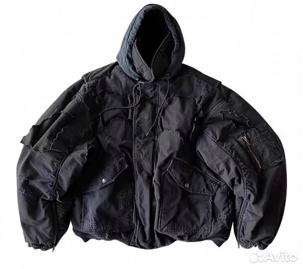 Balenciaga distressed bomber type