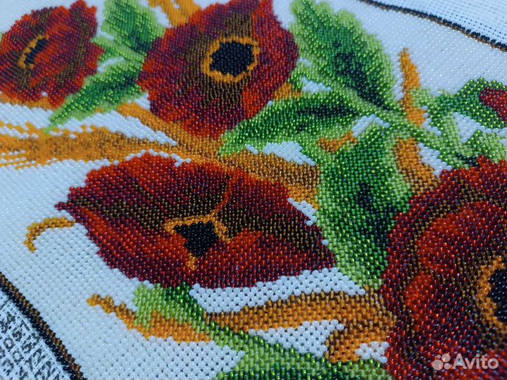 Картины вышитые крестом и бисером