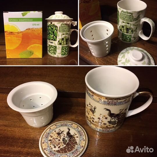 Много новой посуды. Кружки, наборы