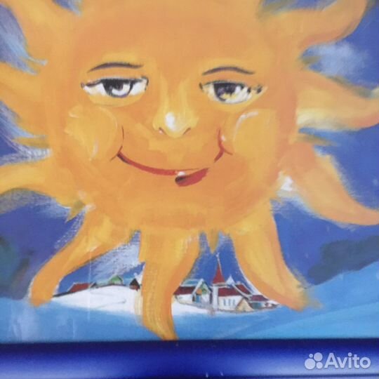 Панно настенное и вышивка бисером в рамке