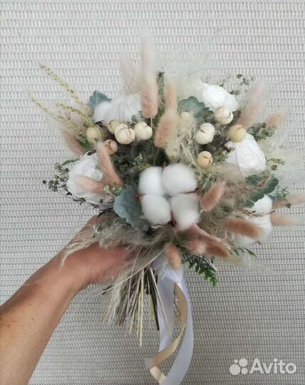 Букет цветов из сухоцветов